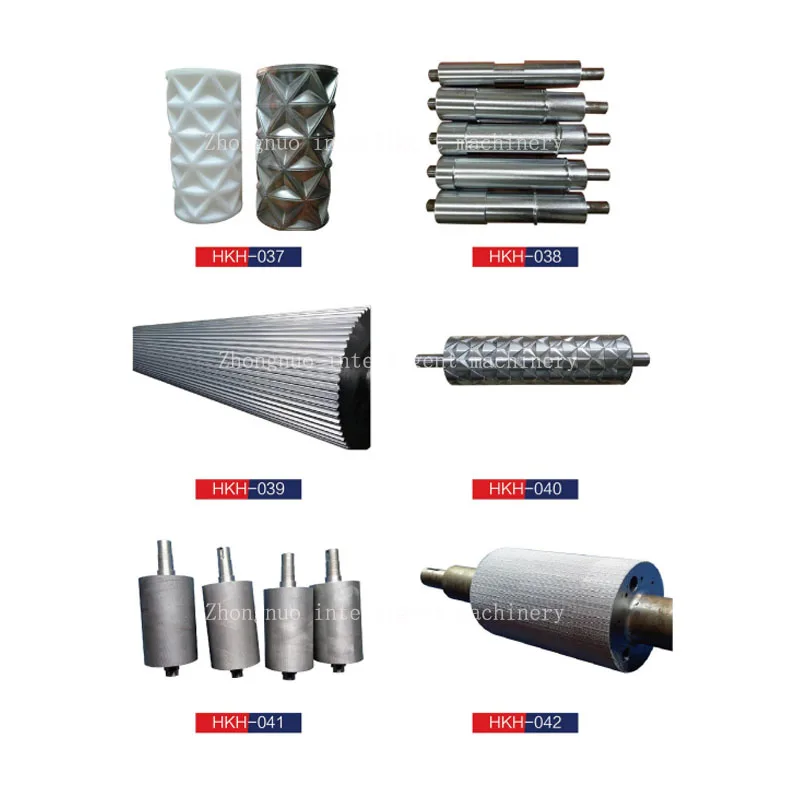 Zhongnuo Customized Patterned Metal Plate Embossing Roller Engraving Embossing Roller Steel Roller