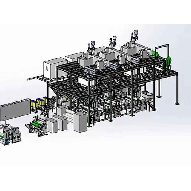 sms pp spunbond non woven fabric machine polypropylene meltblown nonwoven fabric making machine