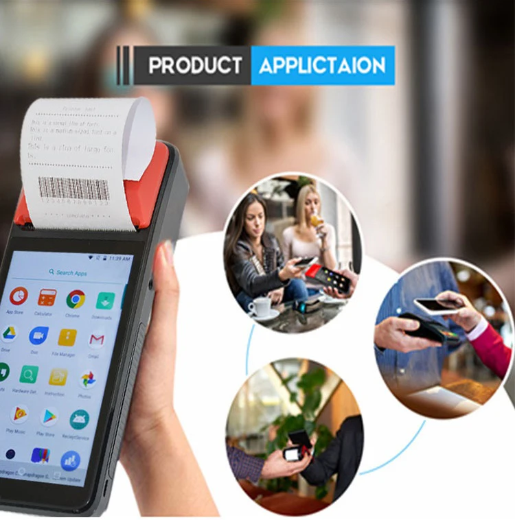 5.0 Inch Wifi Android Pos Terminal All In One Pos Systems with 1d 2d Scanner 58mm Printer R330C