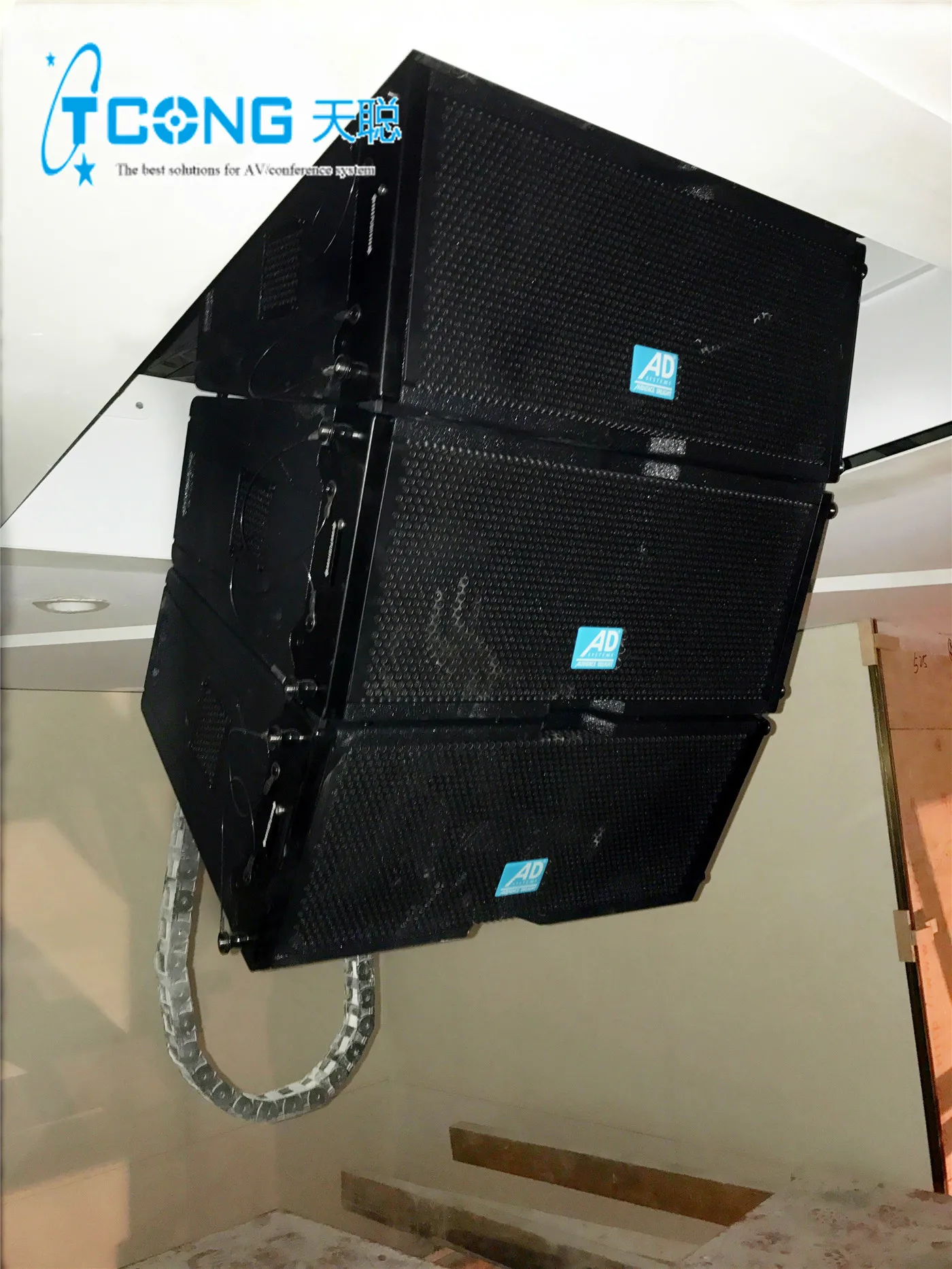 Amplifier Cabinet Motorized Sound Storage Hidden Speaker Cabninet Electric Ceiling Sound Lift Ceiling Speaker Mount