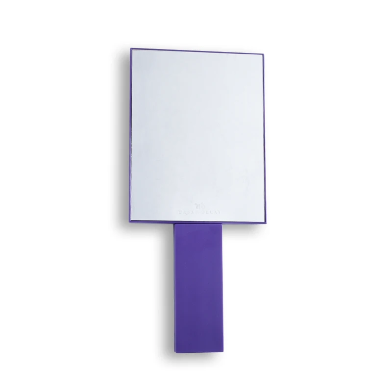 Custom Design Lovely Cute Purple Bling Bling Travel Hand Held Make up Cosmetic Mirror