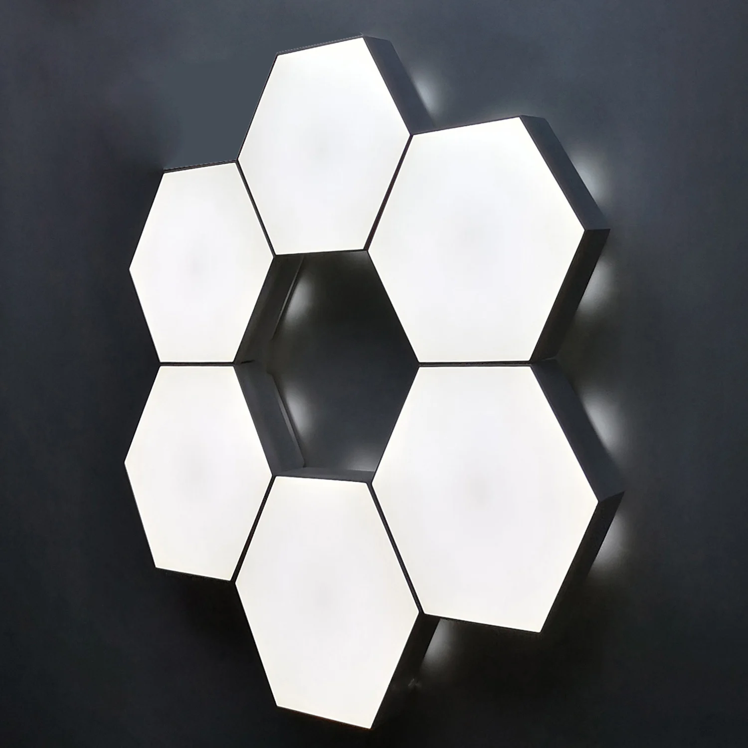 Quantum Honeycomb Mosaic Color Version Hexagonal Modular Touch Sensitive Lighting Wall Lamp LED Night Light
