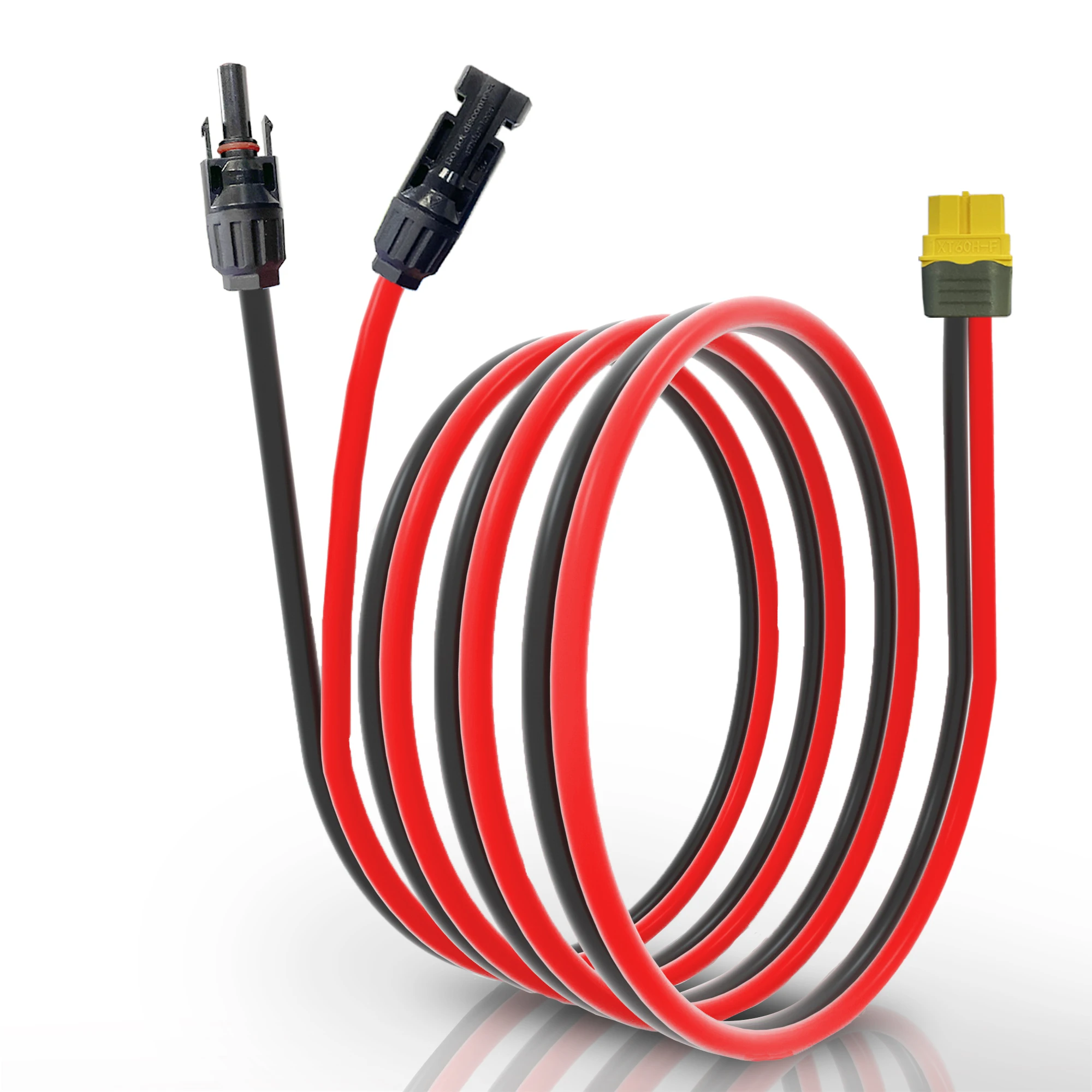 Shenzhen Factory 12AWG XT60 MC 4 Solar Panel Cable Connector 2-Core 4mm2 Solar Transfer Cable DC Connectors For Solar Panels