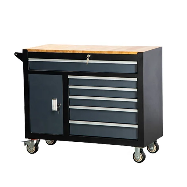 Steel garage cabinets tool chest workbench with drawers