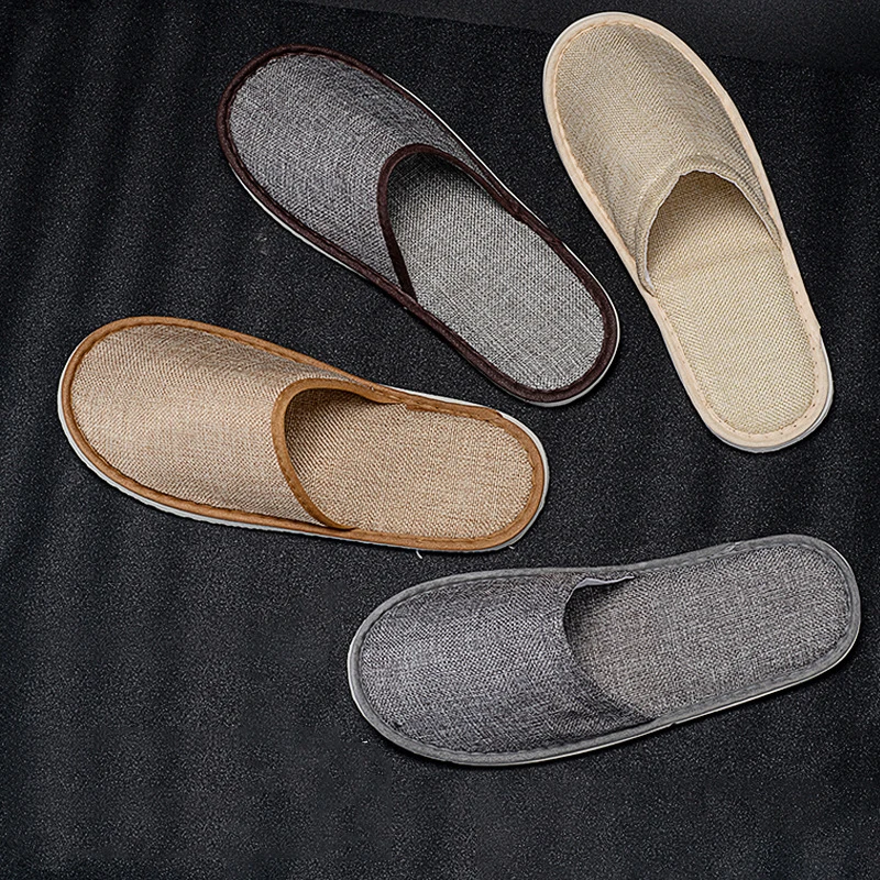 Custom logo one time use Bathroom spa Non-slip print chinela slippers