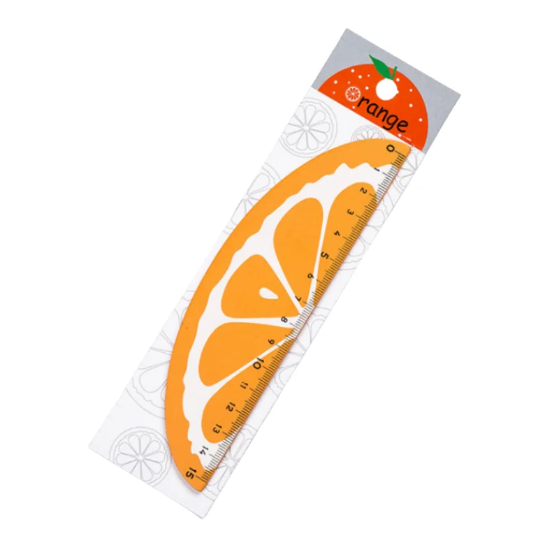 15cm Creative Wooden Hand Account Protractor Fruit-Themed Fruit Ruler