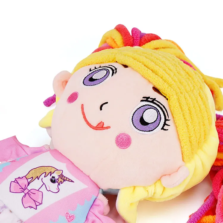 rabbit unicorn twin baby stuff plush dressed up toy doll baby girl stuffed doll