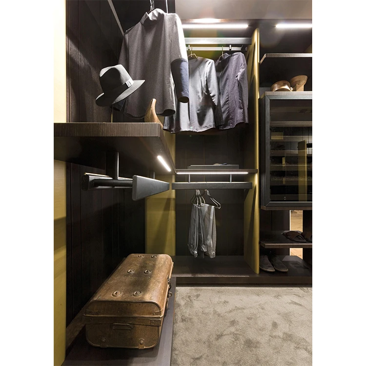 Foshan Modern Wooden Wardrobe Walk-in Closet Cloakroom Bedroom Closet Storage Designs