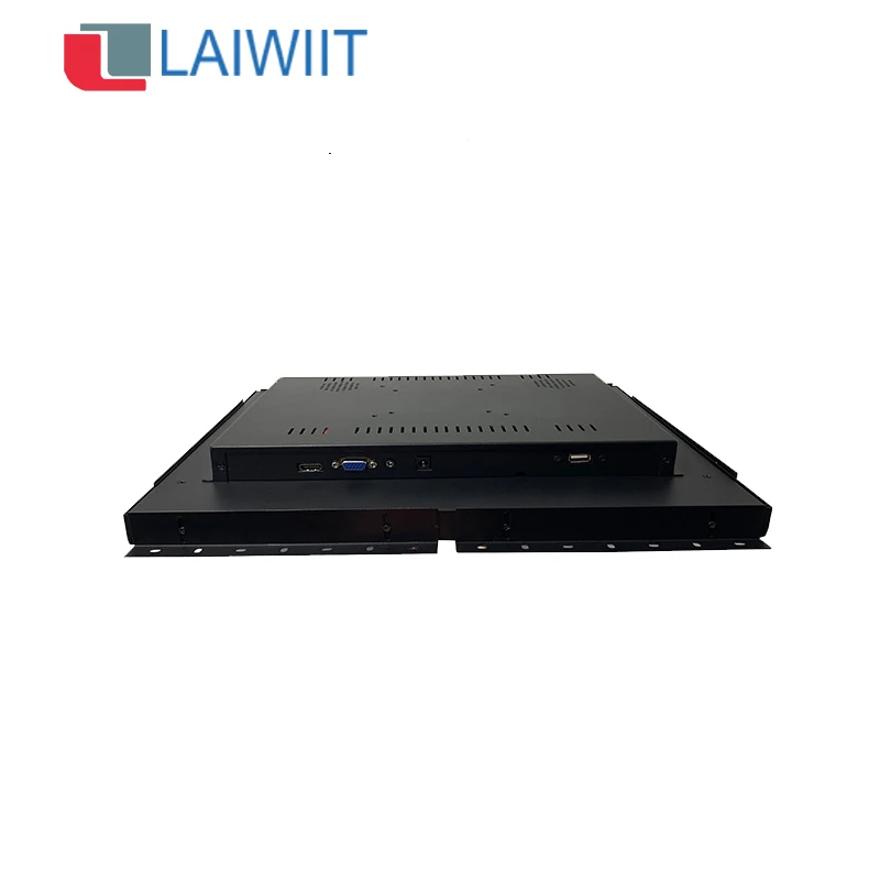 LAIWIIT hot sale embedded 17 inch  touch screen monitor resistive touch wall mount openframe HMI monitor