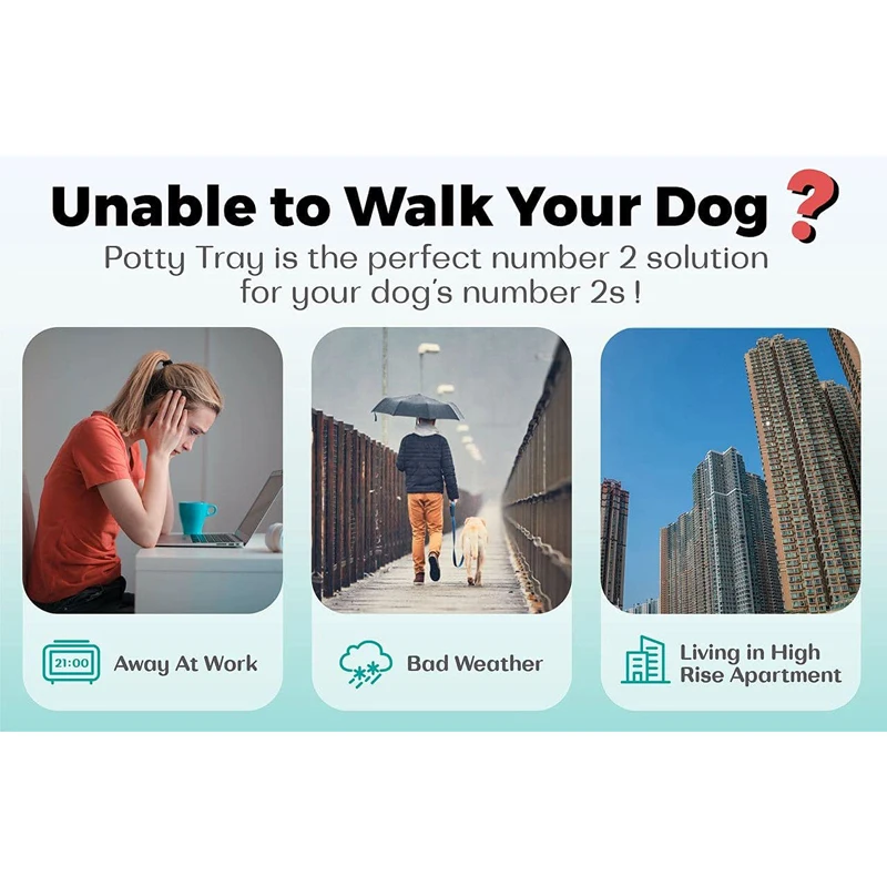 Indoor Outdoor Potty Pet Toilet Training Tray For Small Medium Dogs Puppy Pee Pad Holder