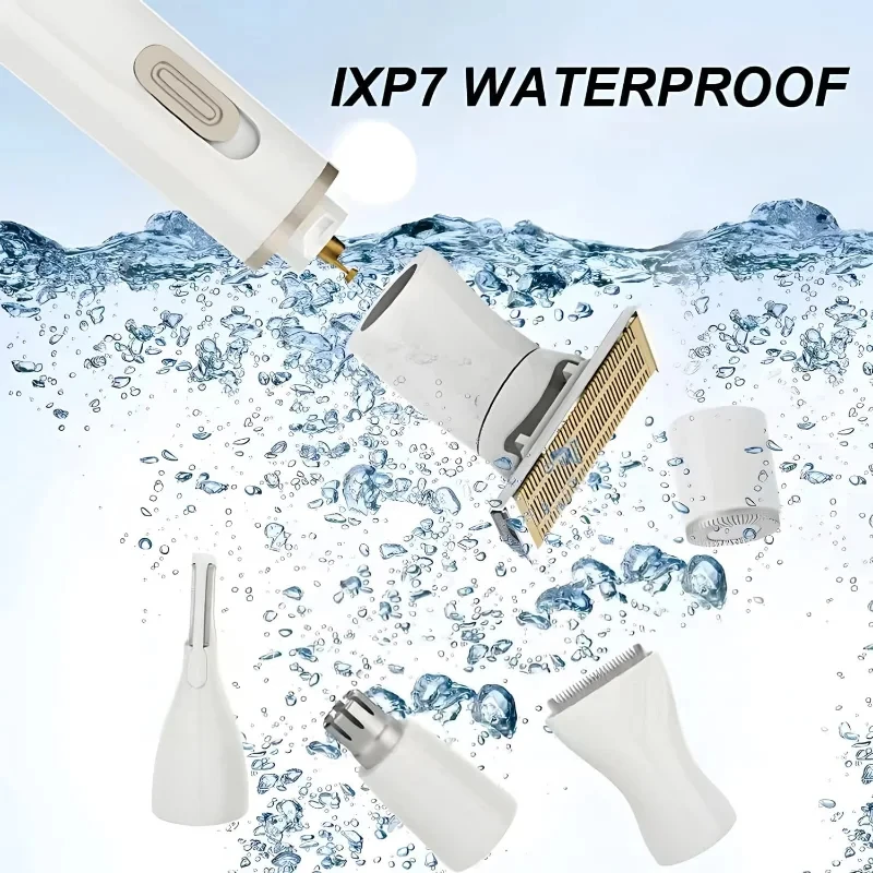 5 in1 Face Cleaning Cordless Rechargeable Epilator Advanced Wet Dry Hair Removal Women Electric Epilator