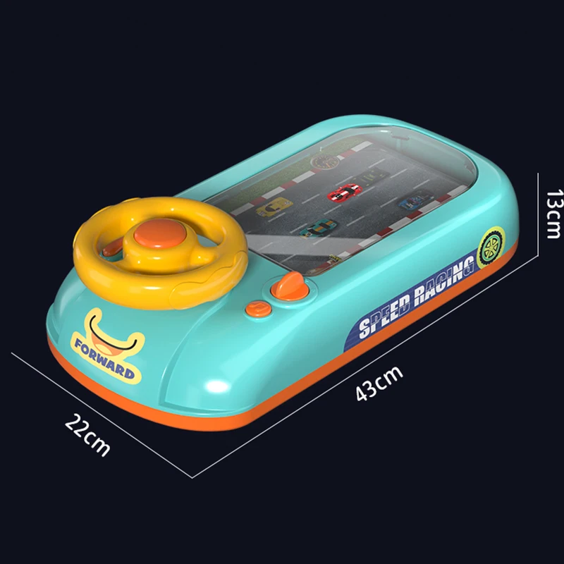 Детская Интерактивная настольная игра игрушечный руль имитация музыкального космического корабля гоночный автомобиль приключенческая игрушка