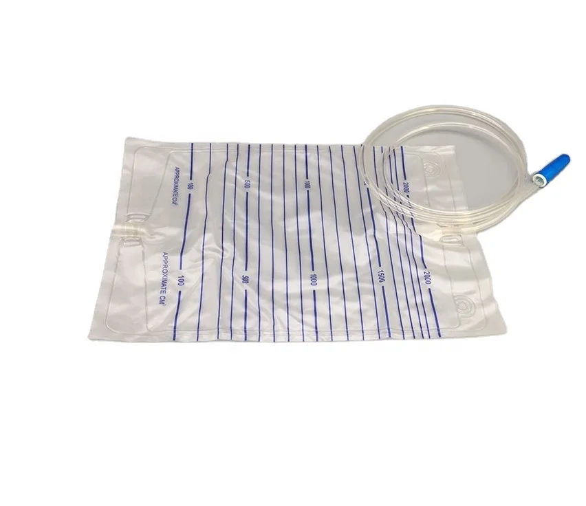 
Urine Bag With T Valve disposable medical transparent drainage collection bag 