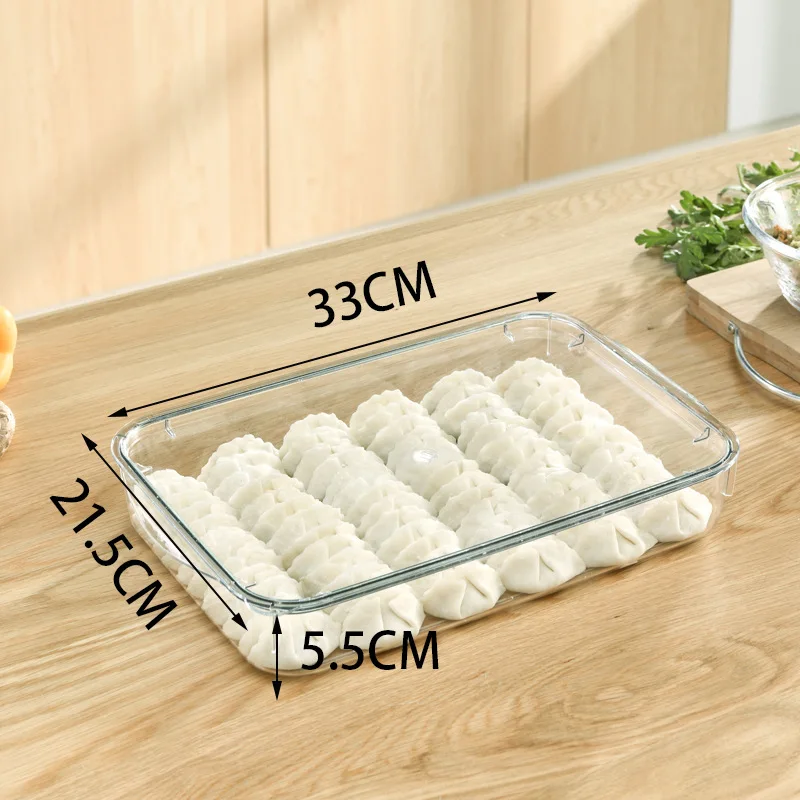 Refrigerator Storage Box With lid Multi Layer Large Capacity Plastic Storage Container