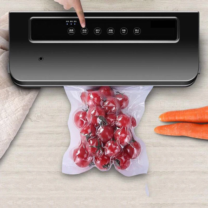 Ready To Ship Factory Kitchen Automatic Plastic Vacuum Bag Food Vacuum Food Sealers Machine