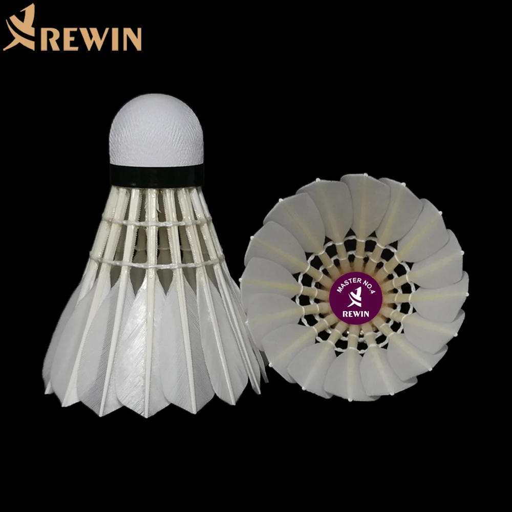 2022 International Tournament Grade Goose Feather Badminton Shuttlecock Master No.4 China factory hot sale Japan korea USA