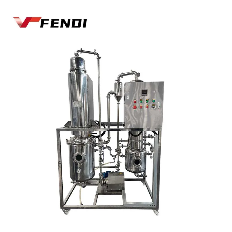 50l/h 5000l high efficient multiple multi effect lab scale climbing and vacuum oil falling film evaporator concentrator