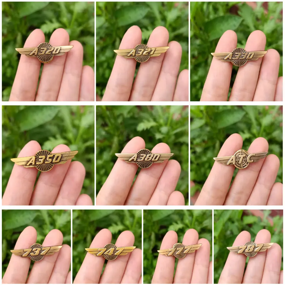 Bulk Custom Pin Badge Soft Hard Enamel Metal Wing Aircraft Lapel Pin