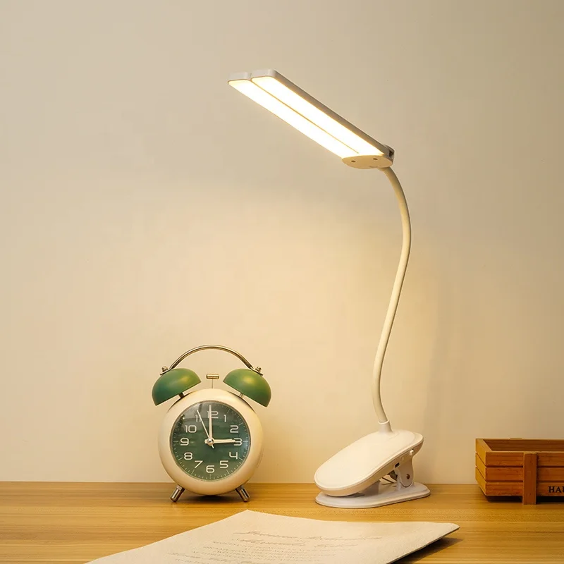 LED Dimming Student Learning Usb Charging Plug-In Radio Lamp Double-Head Study desk Table Lamp