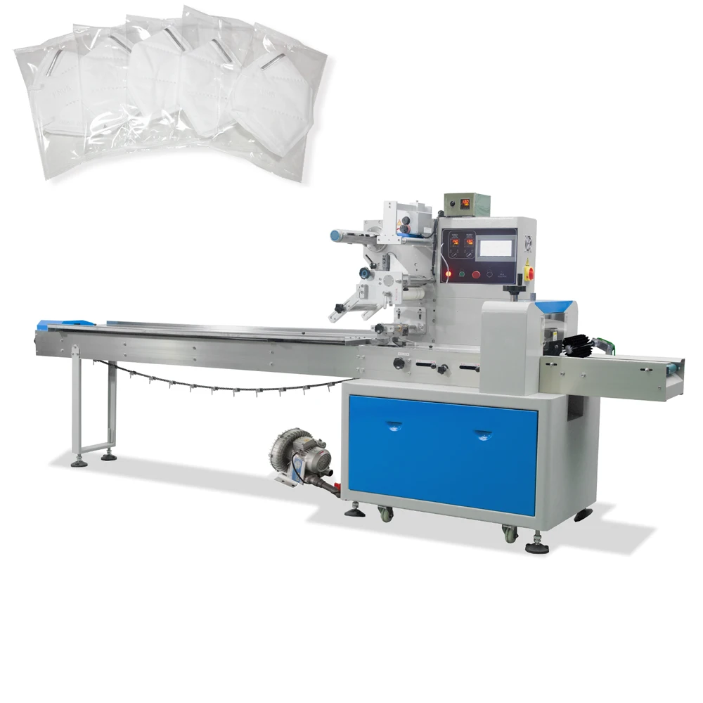 Automatic N95 Masks Mini Flow Wrap Machine N95 Mask Packing Machine Price List