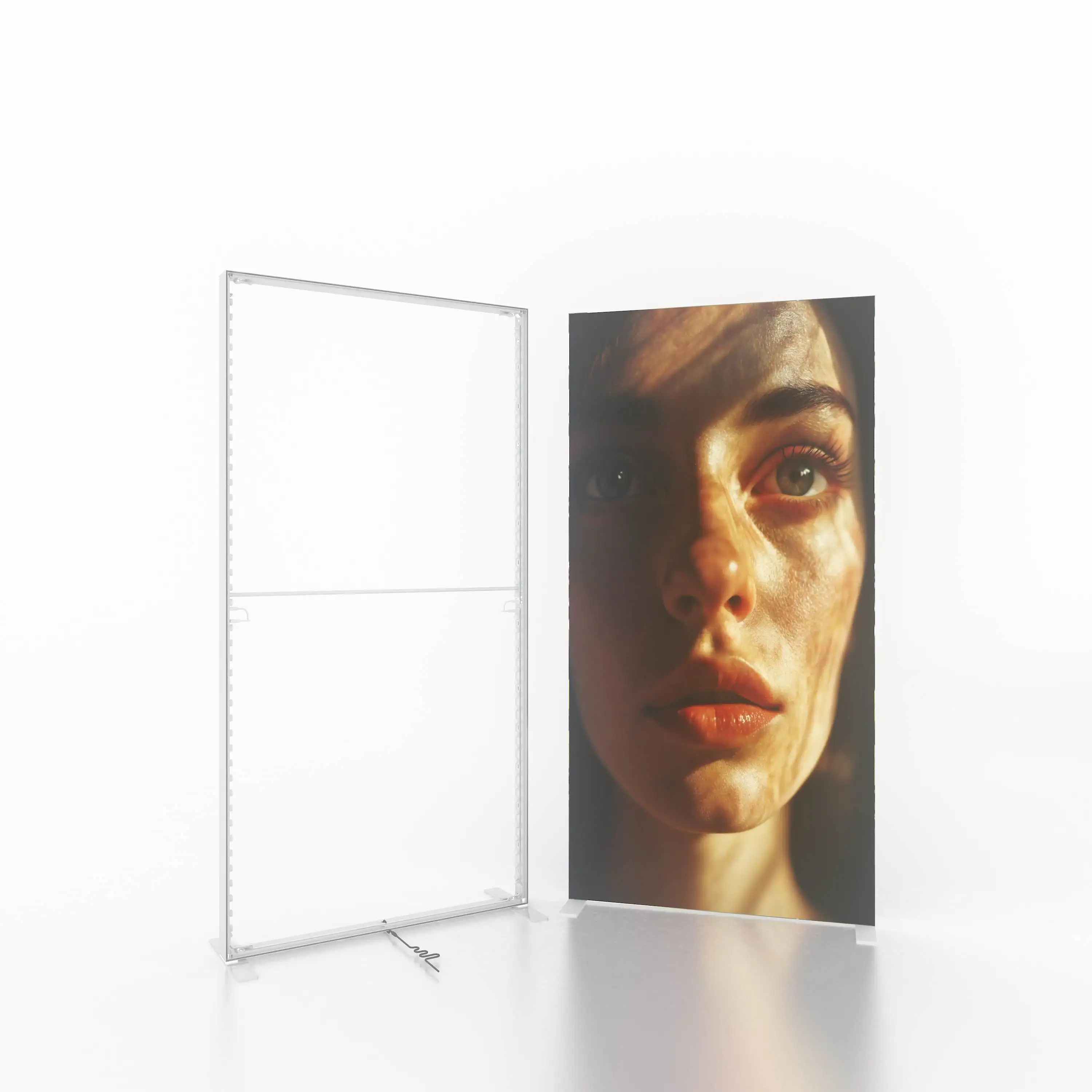 Seg light box Frame Exhibition Trade Show Booth Aluminum Profile Lightbox With Double-Side Printings