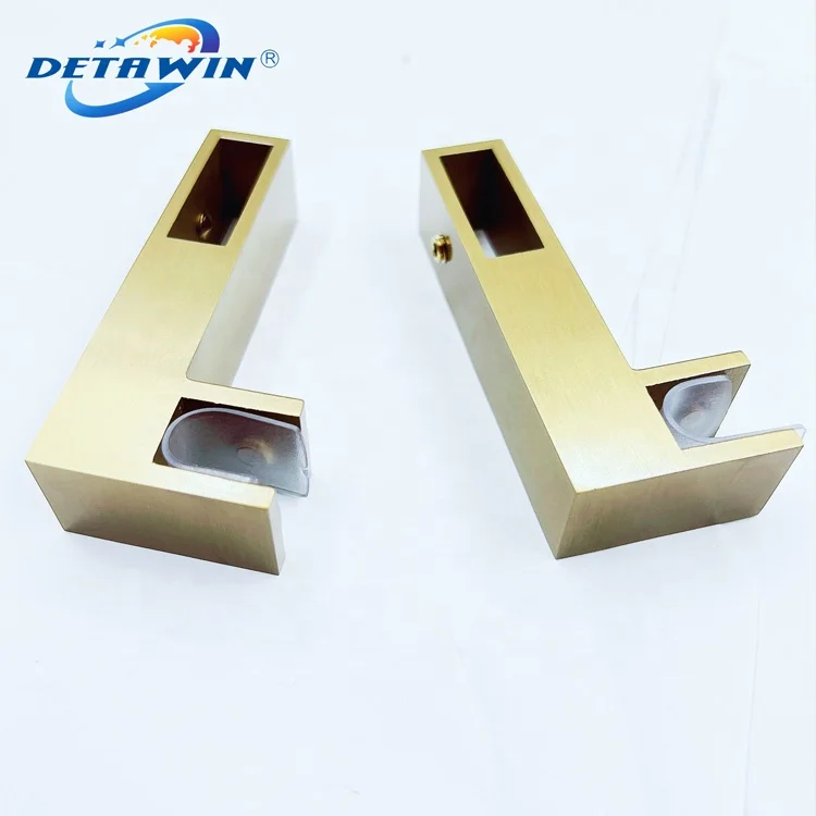 Stainless Steel Shower Room Square Tube Clamp Glass Corner Connector For Shower Enclosure