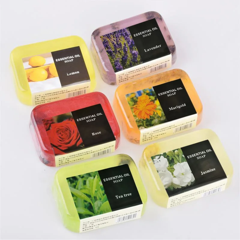 Factory Price Manufacturer Supplier Clean Bath Rose Jasmine Lavender Essential Oil Soap