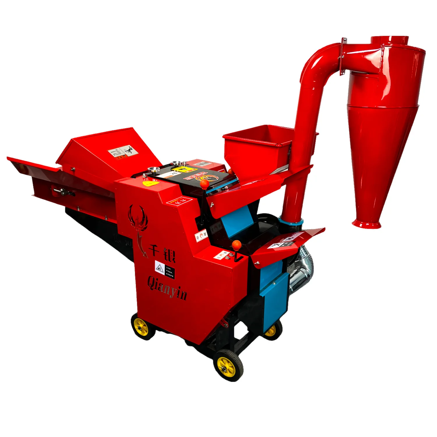 Automatic feed cattle hay silage fodder forage stalk straw grass chopper crusher chaff cutter machine for animal feed 4800kg/h