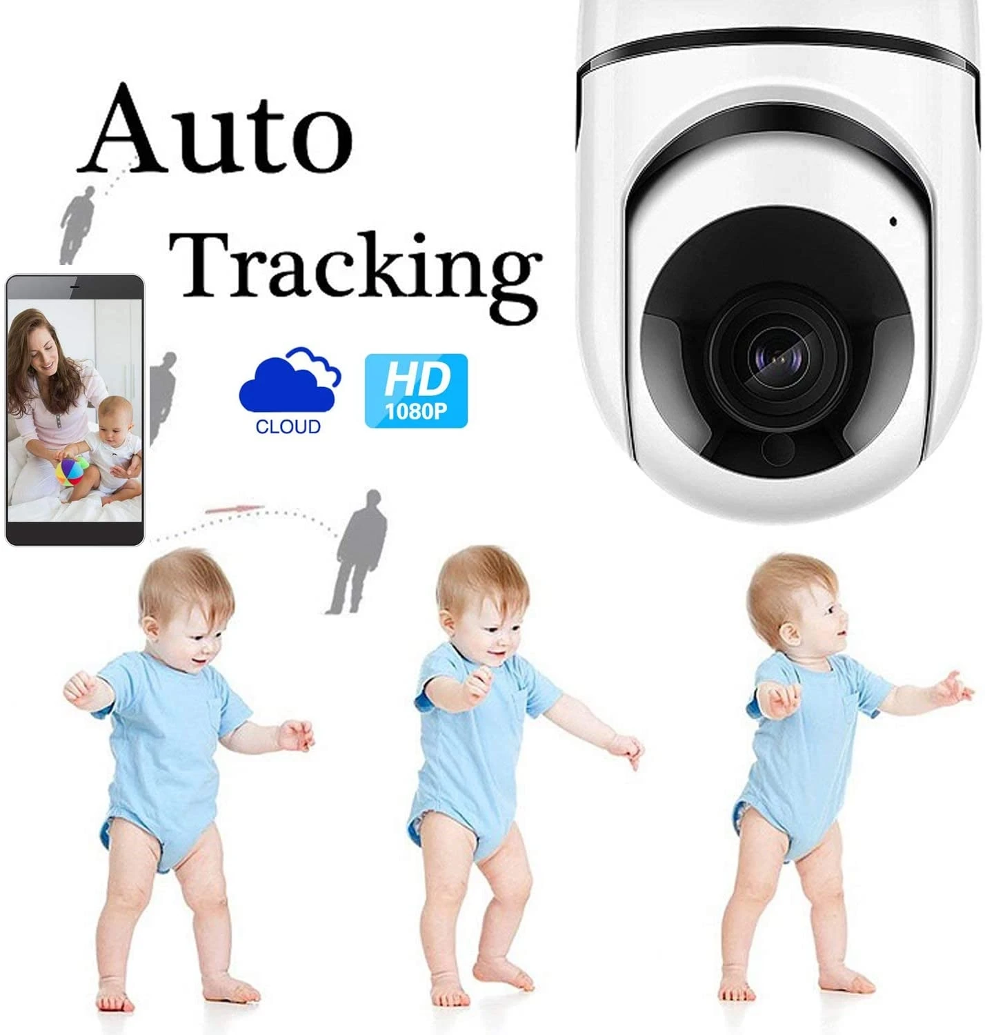  Домашняя безопасность Cctv Беспроводная камера Двусторонняя аудио Wifi