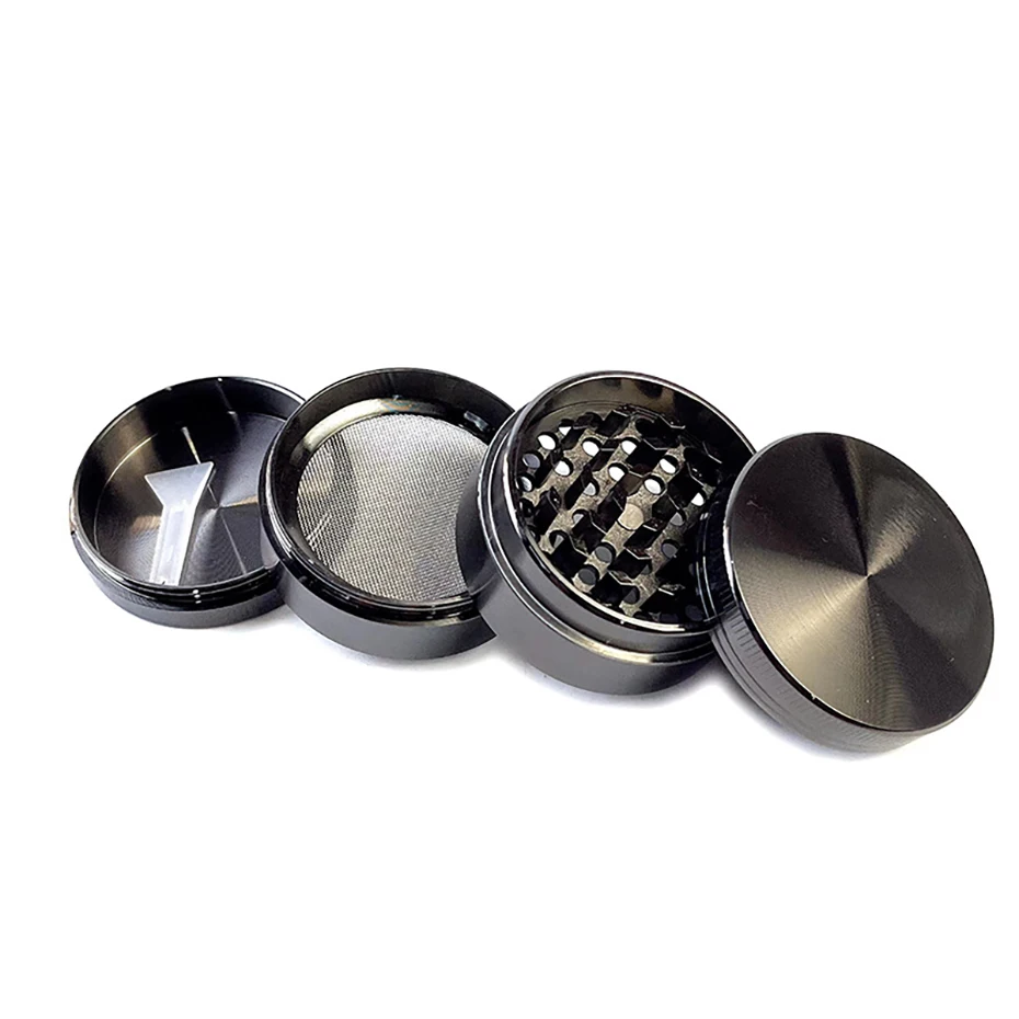 4 Layer Wholesale Metal Herb Grinder Custom Logo Low MOQ 40mm 50mm 55mm 63mm Spice Crusher China Metal Grinder for Herb Supplier
