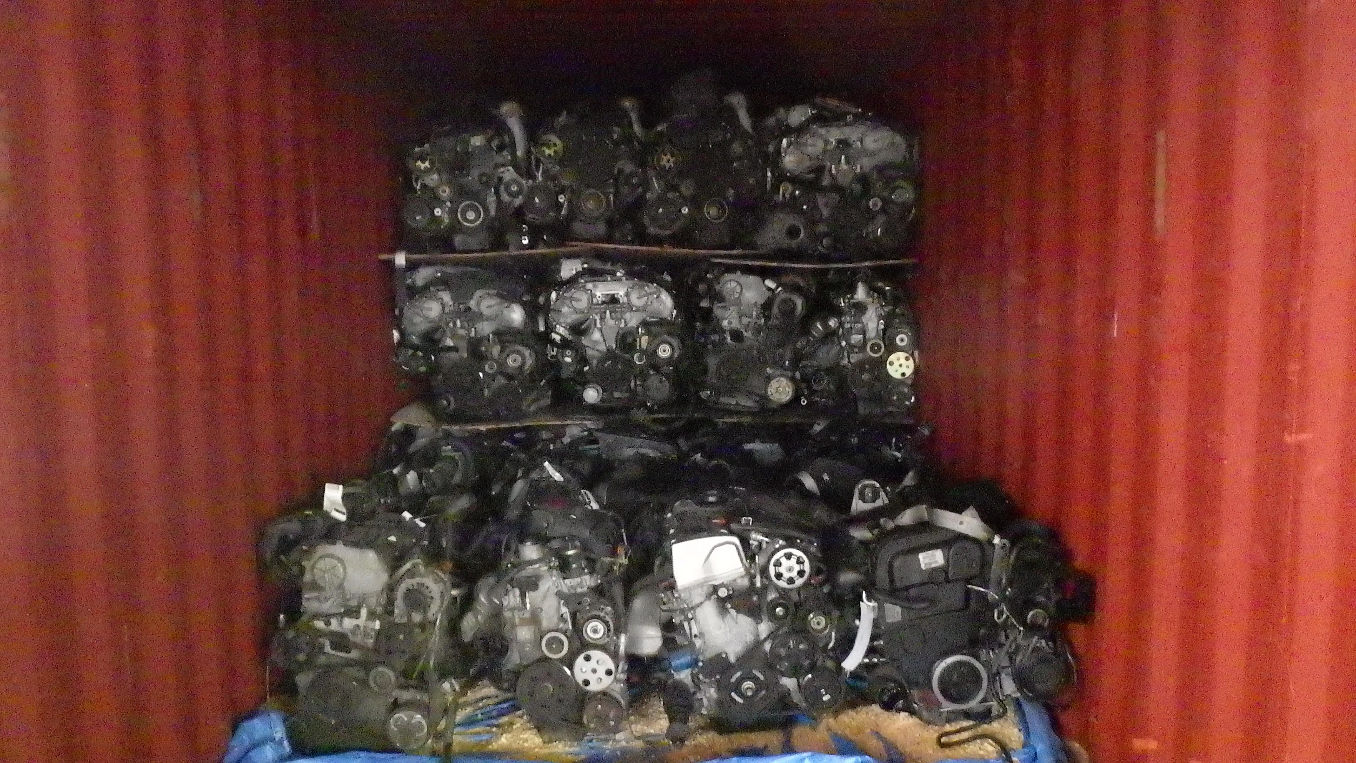 car spare parts engine for toyota container load