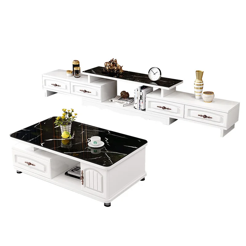 Wholesale High Quality Custom Furniture Wooden Cabinets Glass Tv Stand Modern