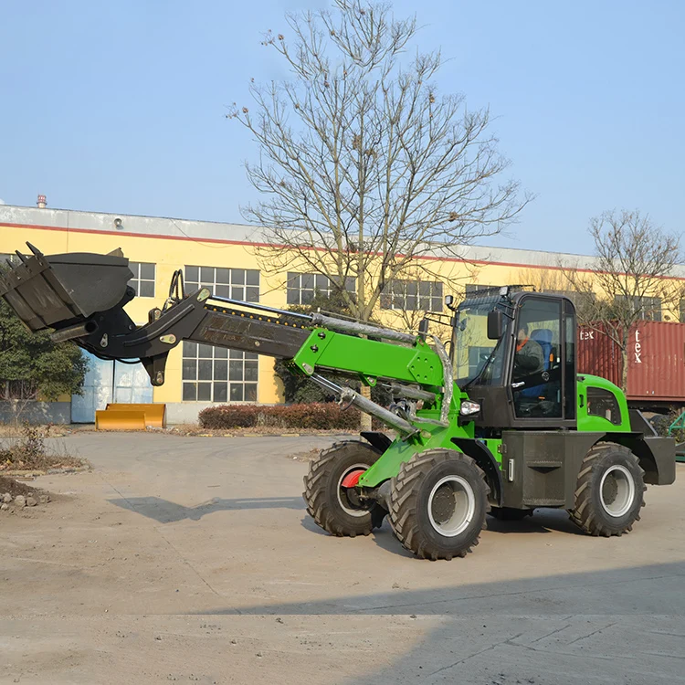 2 ton telescopic wheel loader with quick coupler