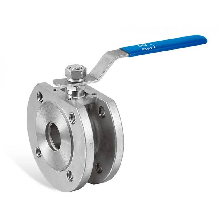 JIS handle operated 1pc stainless steel flanges type ball valve