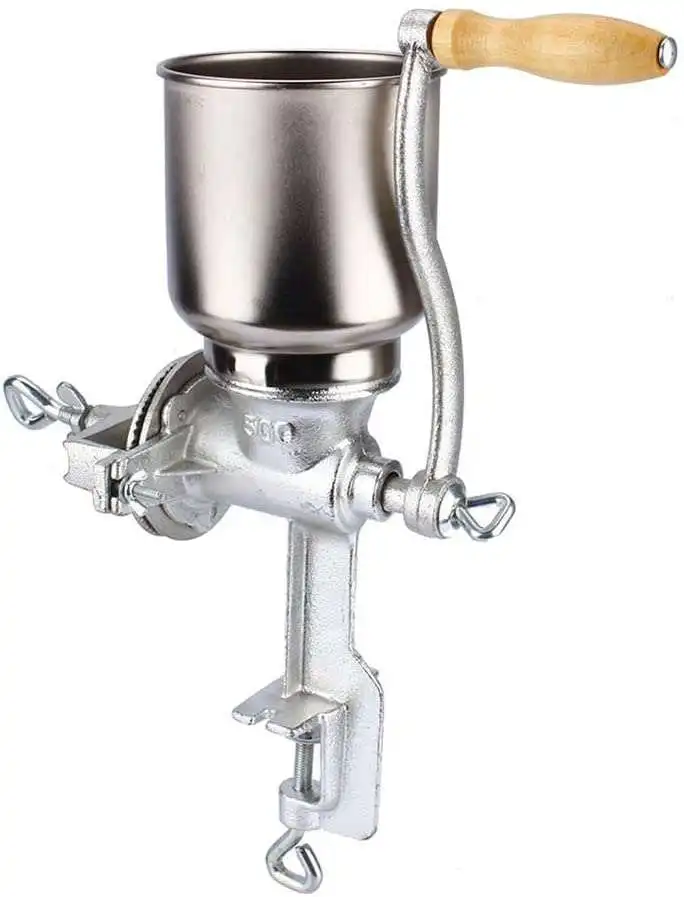 Home use hand crank corn grinder #150#500 grain grinder for wheat grinder or use as a nut mill with cast iron auger