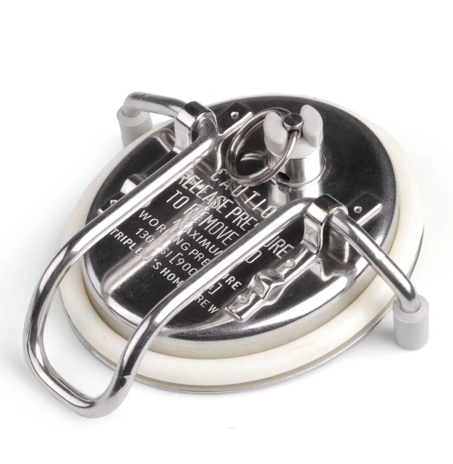 Stainless Steel Ball Lock Beer Keg Lid Corny Keg Lid Homebrew Wine Barrel Cover Beer Keg Cap Replacement Accessories