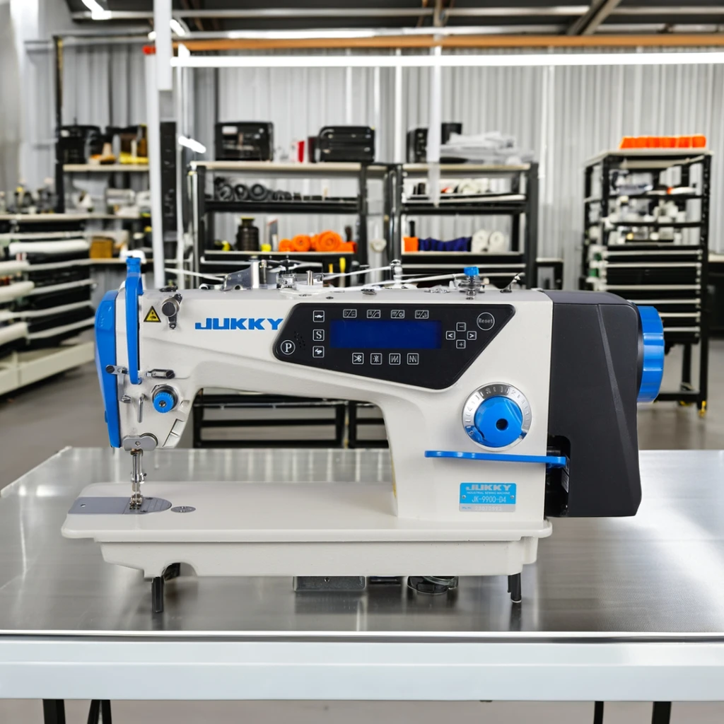 JUKKY Industrial Sewing Machine Single Needle Lockstitch Big Touch Screen Ultrasonic Mechanical 38 Servo Motor Hot Sale Large