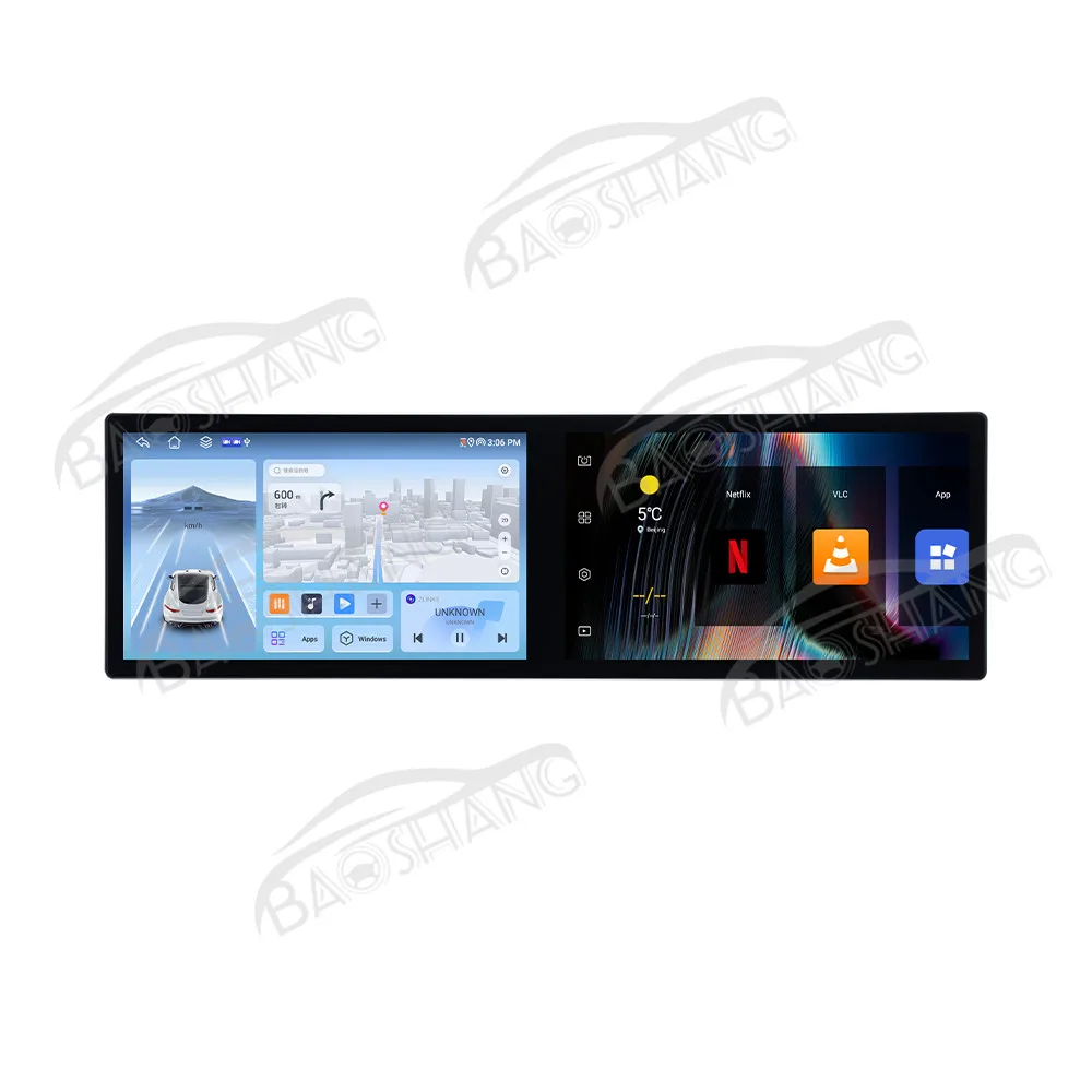 11.5' Car Radio For Toyota Highlander 2013-2022 Android 14 GPS Multimedia Player Auto Wireless Carplay Head Unit HD Dual Screen