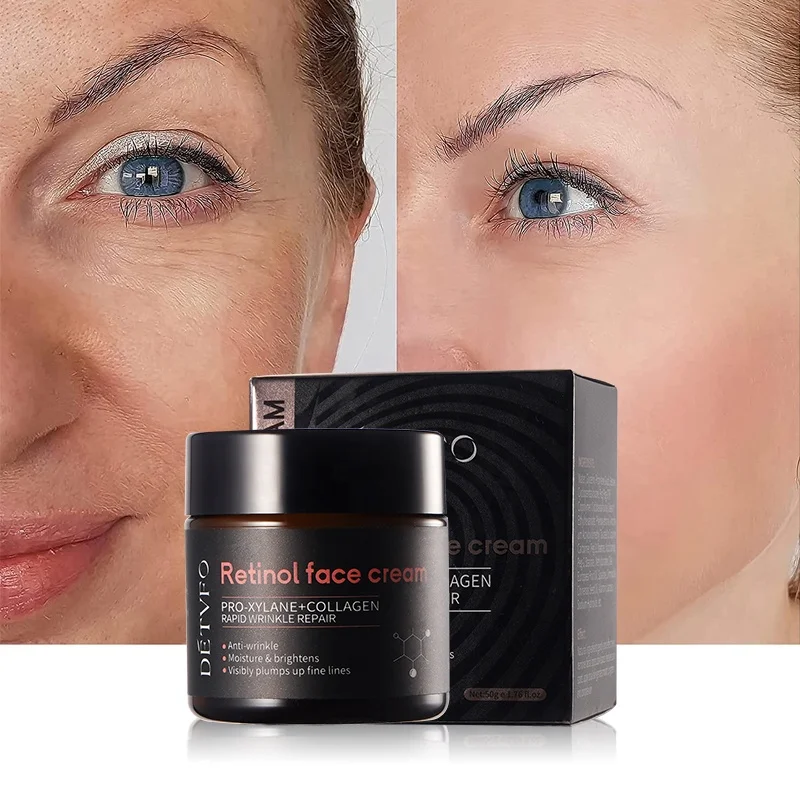 Hyaluronic Acid Firming Day And Night Hydrating Moisturizer Skin Whitening Face Retinol Cream Anti Aging Remove Wrinkles