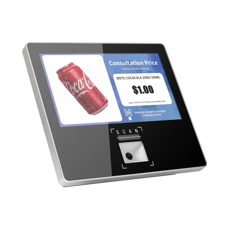 Licon 11.6inch price checker machine Touch Screen Fixed Mounted WiFi 1D 2D Barcode Scanner Android10 POS  and windows pos