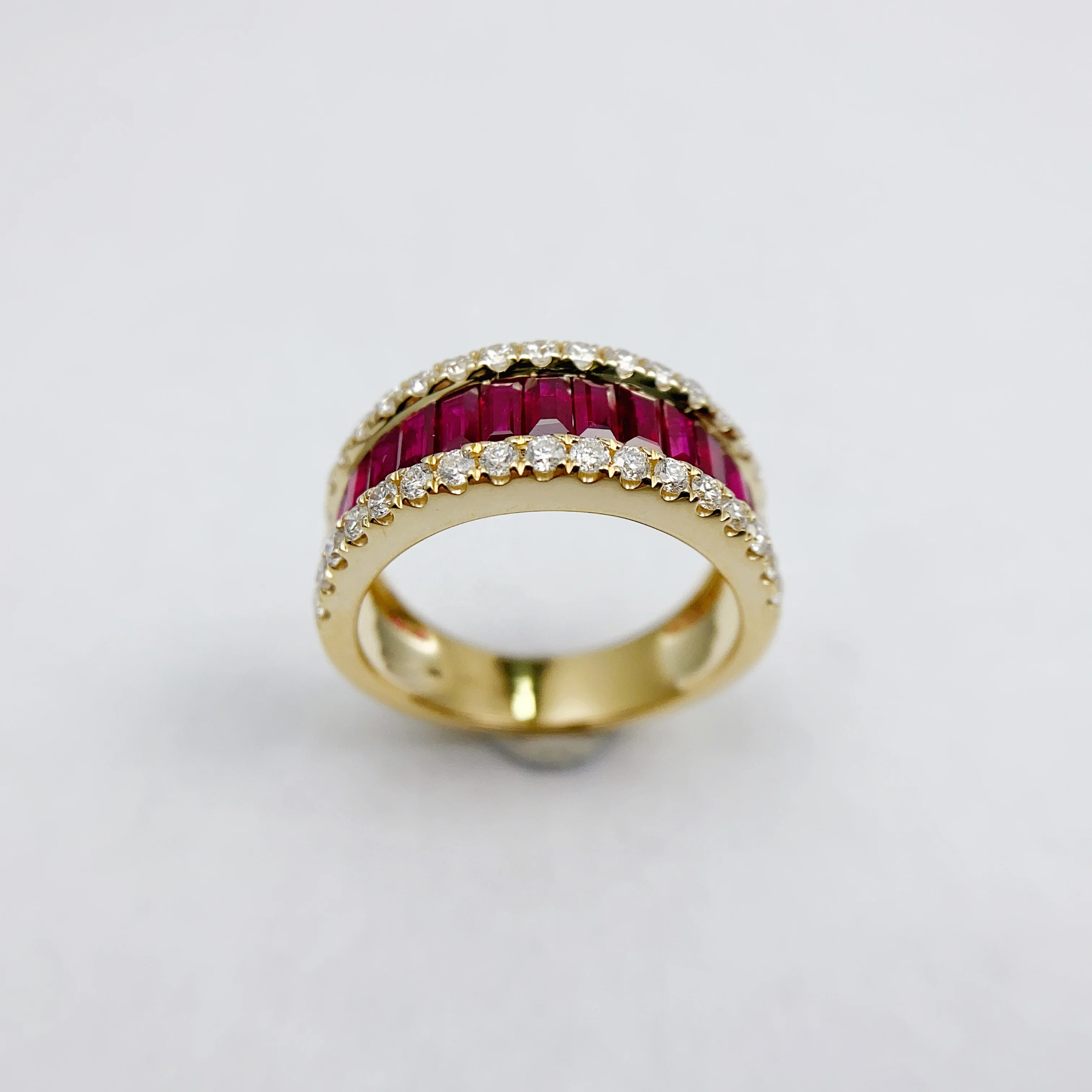 Choose Your Color Gemstone Eternity Band Ring 925 Sterling Silver Chakra Healing Birthstone Engagement Wedding Gift