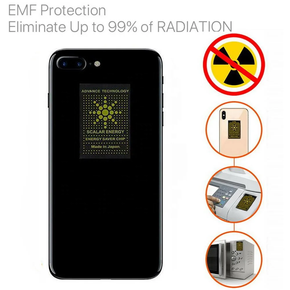 PVC customized EMF protection 5G blocker Anti Radiation Mobile Sticker negative ions scalar quantum energy shield