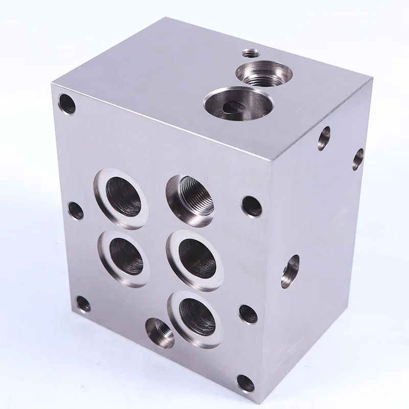 Non-Standard Design CNC Machined Hydraulic System Valve Block Multi-Specification Aluminum Alloy Supply