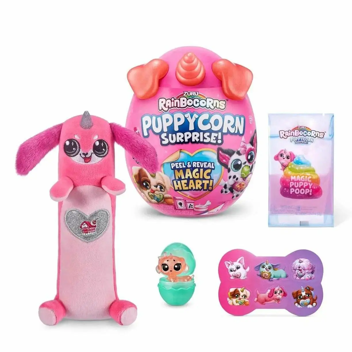 Wholesale Stock Surprise Egg Toys Original Zuru Puppycorn Surprise Plush Stuffed Animal Doll  9251