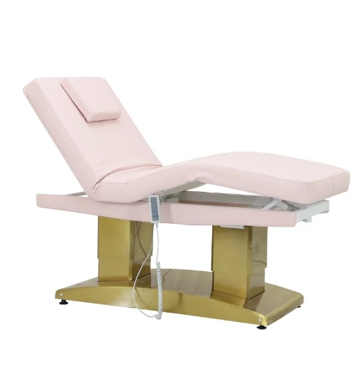 Luxury electric massage bed electric beauty salon massager oil spa tables adjustable equipment memory foam pink custom color