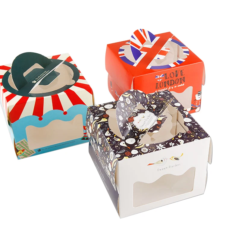 
Exquisite Birthday Gift Packing Box Foldable Cake Packing Box Three Layer Cake Packing Box Purchase 