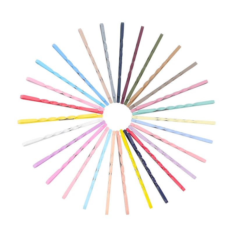 Wholesale Fashion Twist hair pin barrettes Classic gold  hair clips metal Bobby pins for women Hair Accessories gold clip