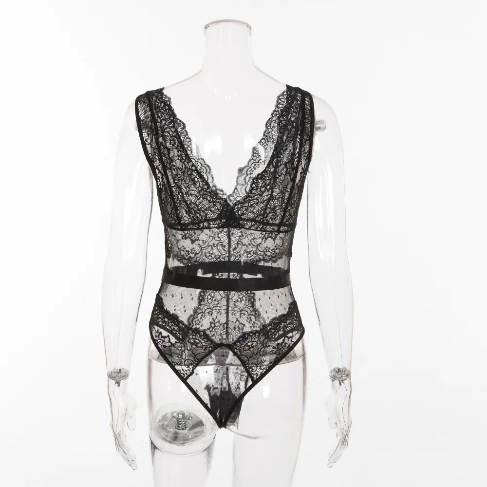 Hot Sensual Classy Perspective Women White Bridal Wedding Transparent Bodysuit Babydoll Sexy Exotic Lingeries For Lady Honeymoon