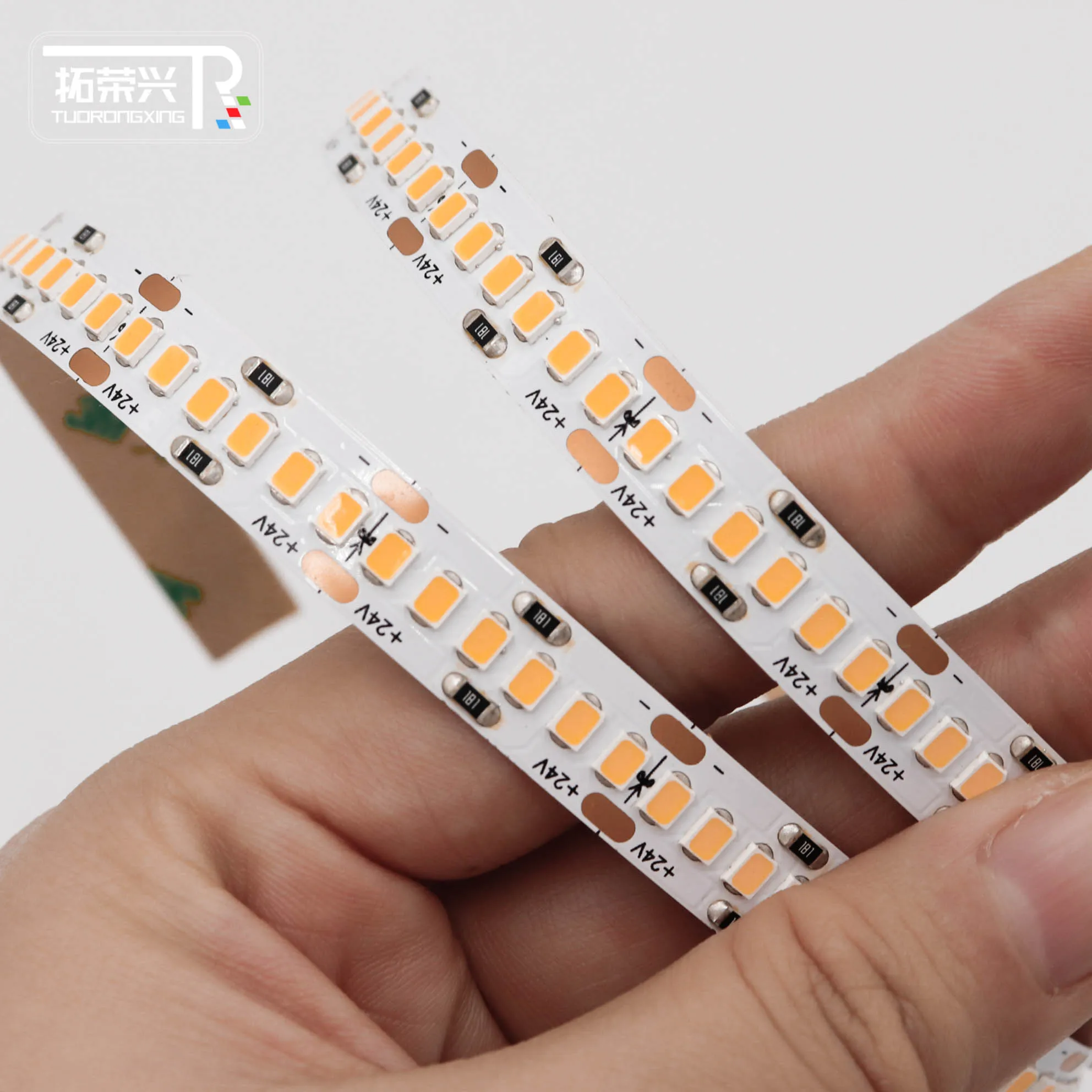 China factory SMD 2835 LED flexible strip light 120LEDS 240LEDs 12V 24V cold white warm white CRI90 ceiling strip light