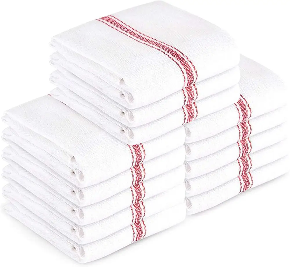 Горячая Распродажа, 100% натуральный хлопок, мука, мешок, кухонное полотенце, белое